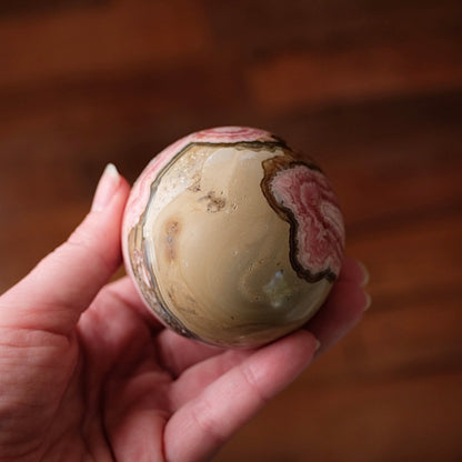 XL Rhodochrosite Sphere | Rhodochrosite Crystal Sphere