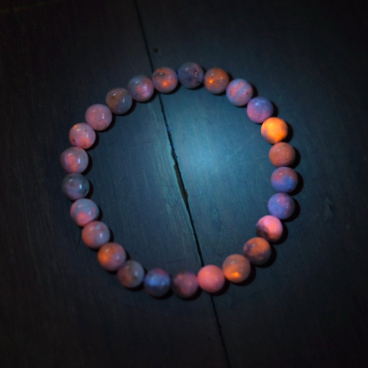 Hackmanite Bracelet | UV Reactive Crystal Stretch Bracelet