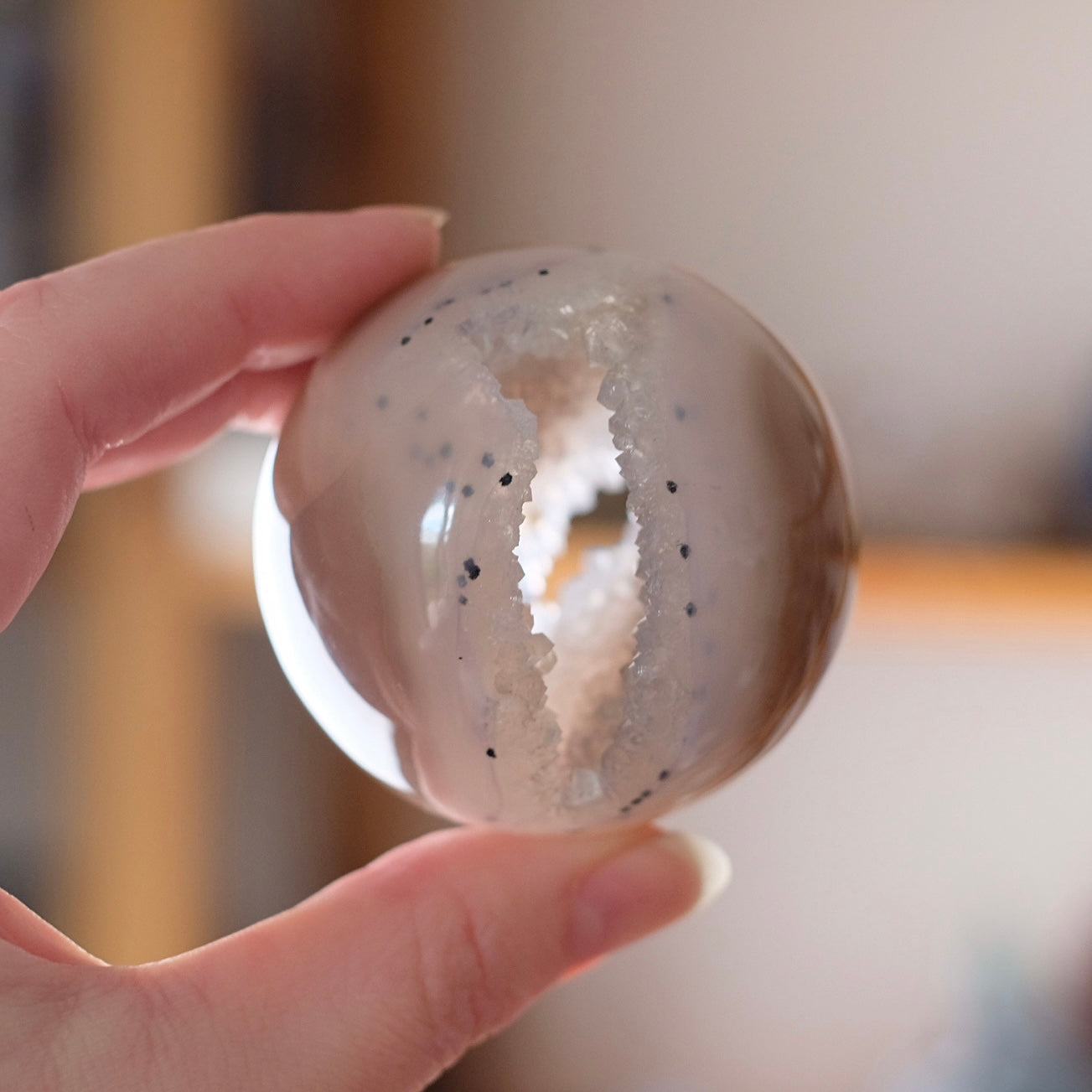 Druzy Agate Geode Sphere | Agate Crystal Sphere