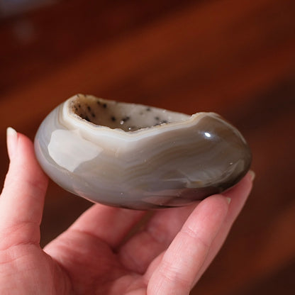 Druzy Agate Egg + Display Stand | Agate Crystal Display