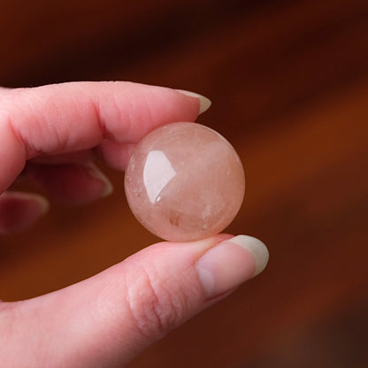 Peach Morganite Sphere | Pink Beryl Crystal Sphere