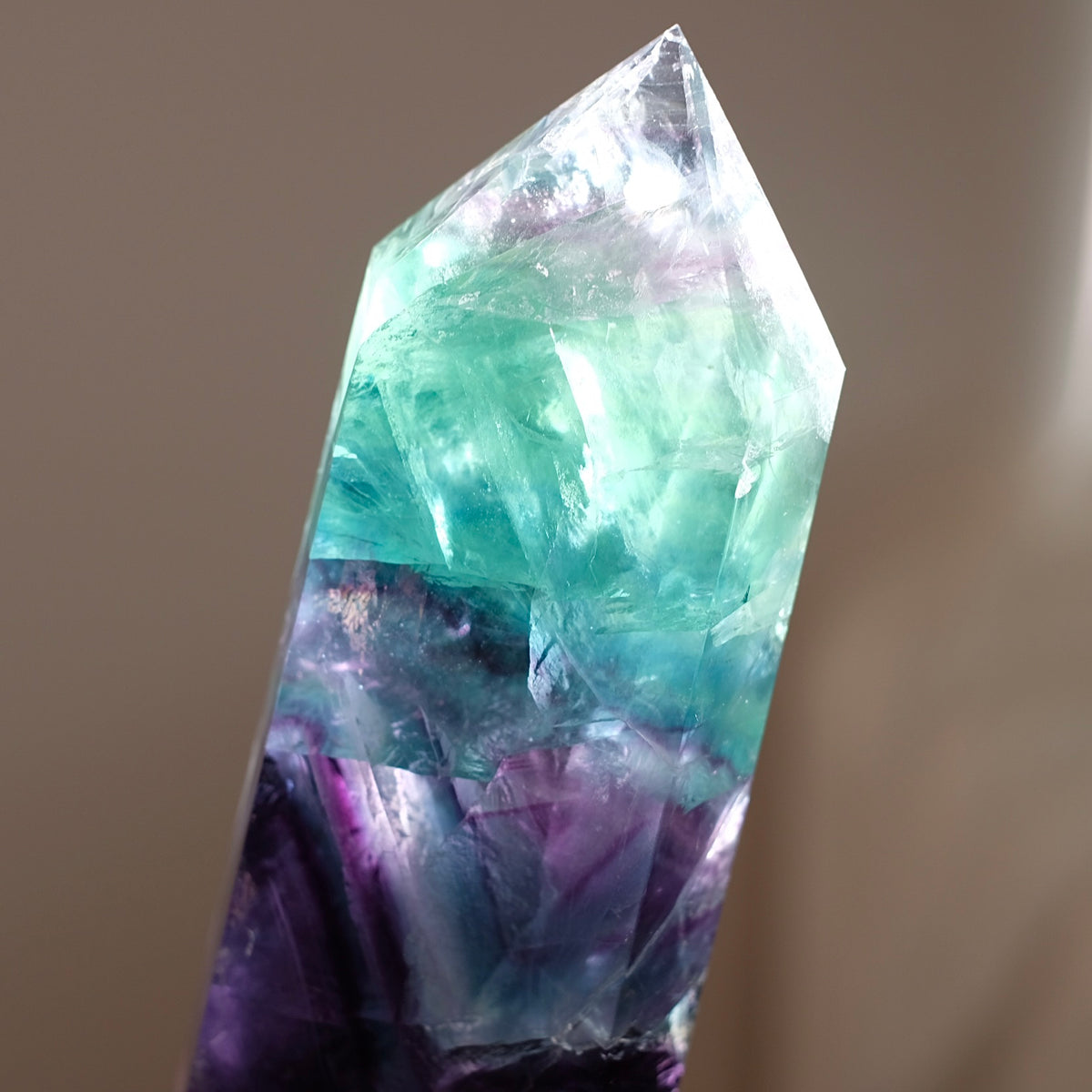 XL Rainbow Fluorite Tower | Fluorite Crystal Point