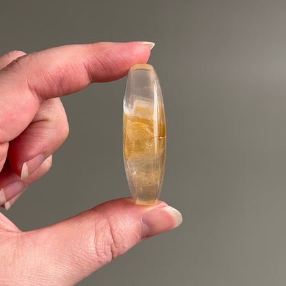 Golden Healer Quartz Palm | Golden Healer Crystal Palmstone