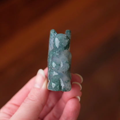 Moss Agate Fairy | Crystal Fairy Carving