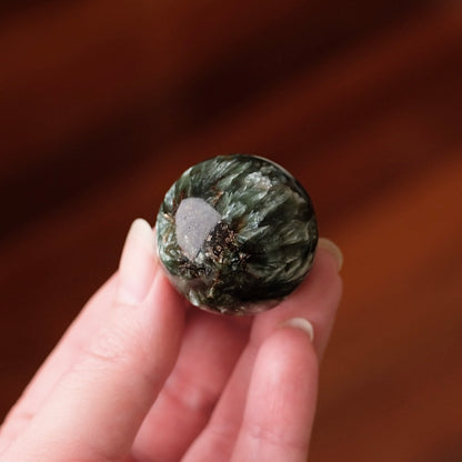 Seraphinite Sphere | Polished Seraphinite Crystal Sphere
