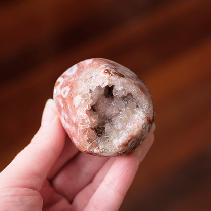 Raspberry Pink Amethyst Geode | Polished Pink Amethyst Crystal Specimen 6