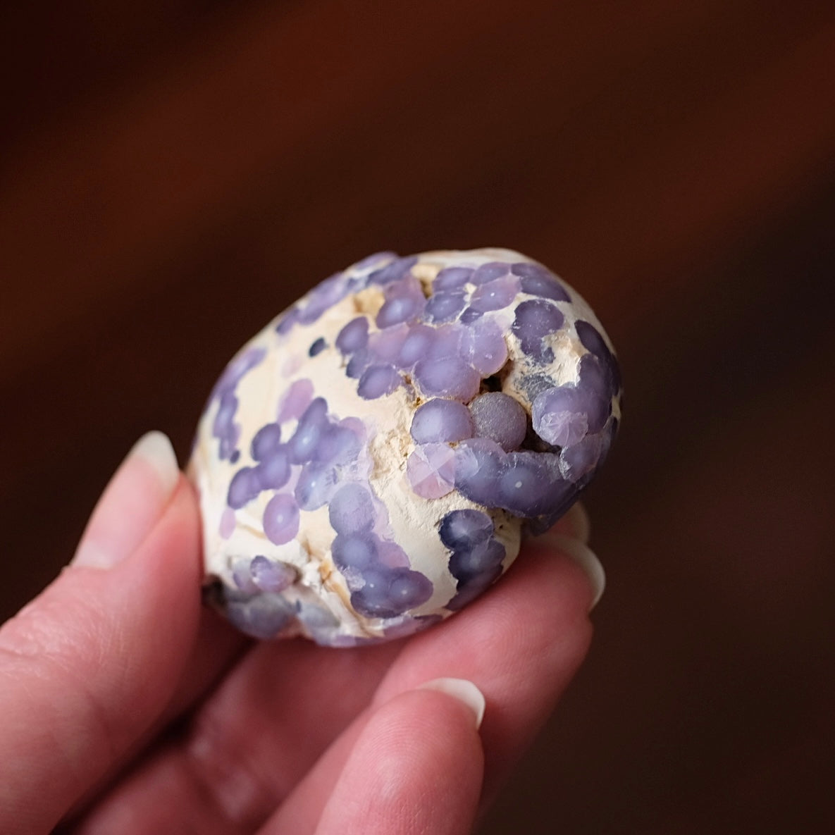 Grape Agate Palm | Grape Agate Crystal Palm Stone