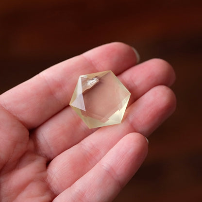 Lemon Citrine Hexagon | Crystal Jewel | Star of David