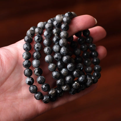 Larvikite Bracelet | Crystal Stretch Bracelet