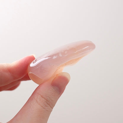 Pink Chalcedony Palm | Chalcedony Pocket Stone