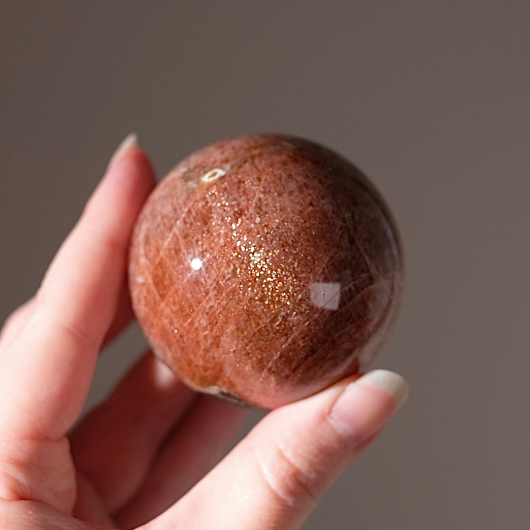 High Grade Sunstone Sphere | Sunstone Crystal Sphere