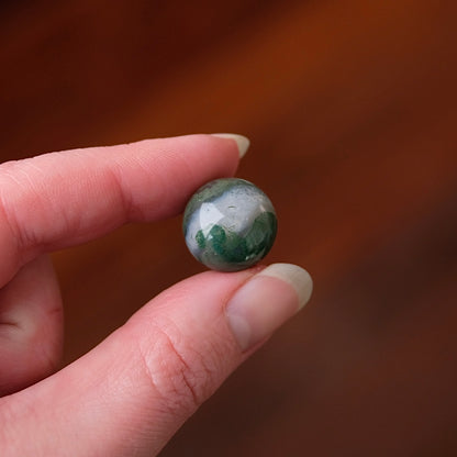 Moss Agate Mini Sphere | Moss Agate Crystal Sphere