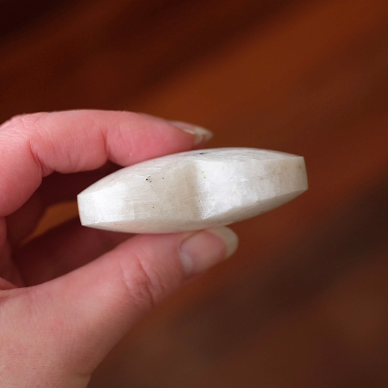 Flashy Moonstone Heart | Crystal Heart Carving