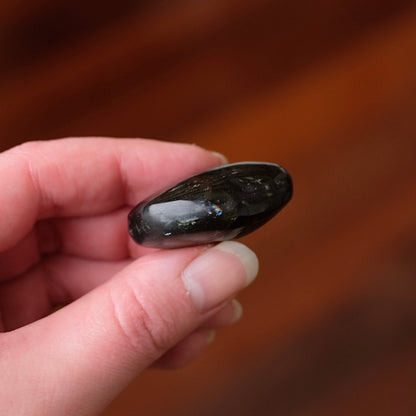 Flashy Labradorite Pocket Stone | Tumbled Crystal Palm