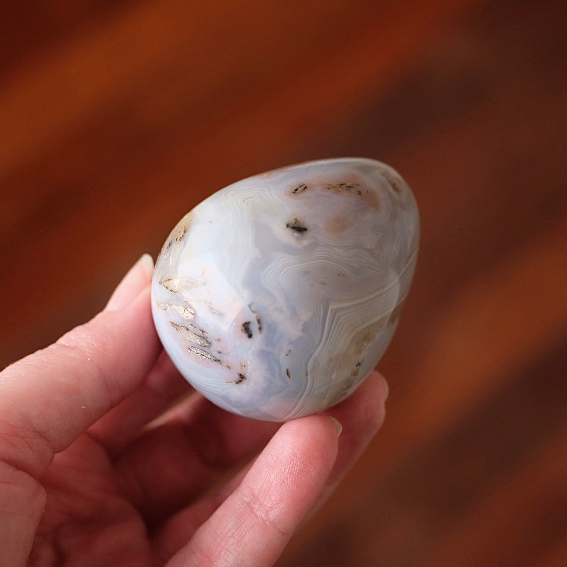 Agate Egg | Dendritic Agate Crystal Egg