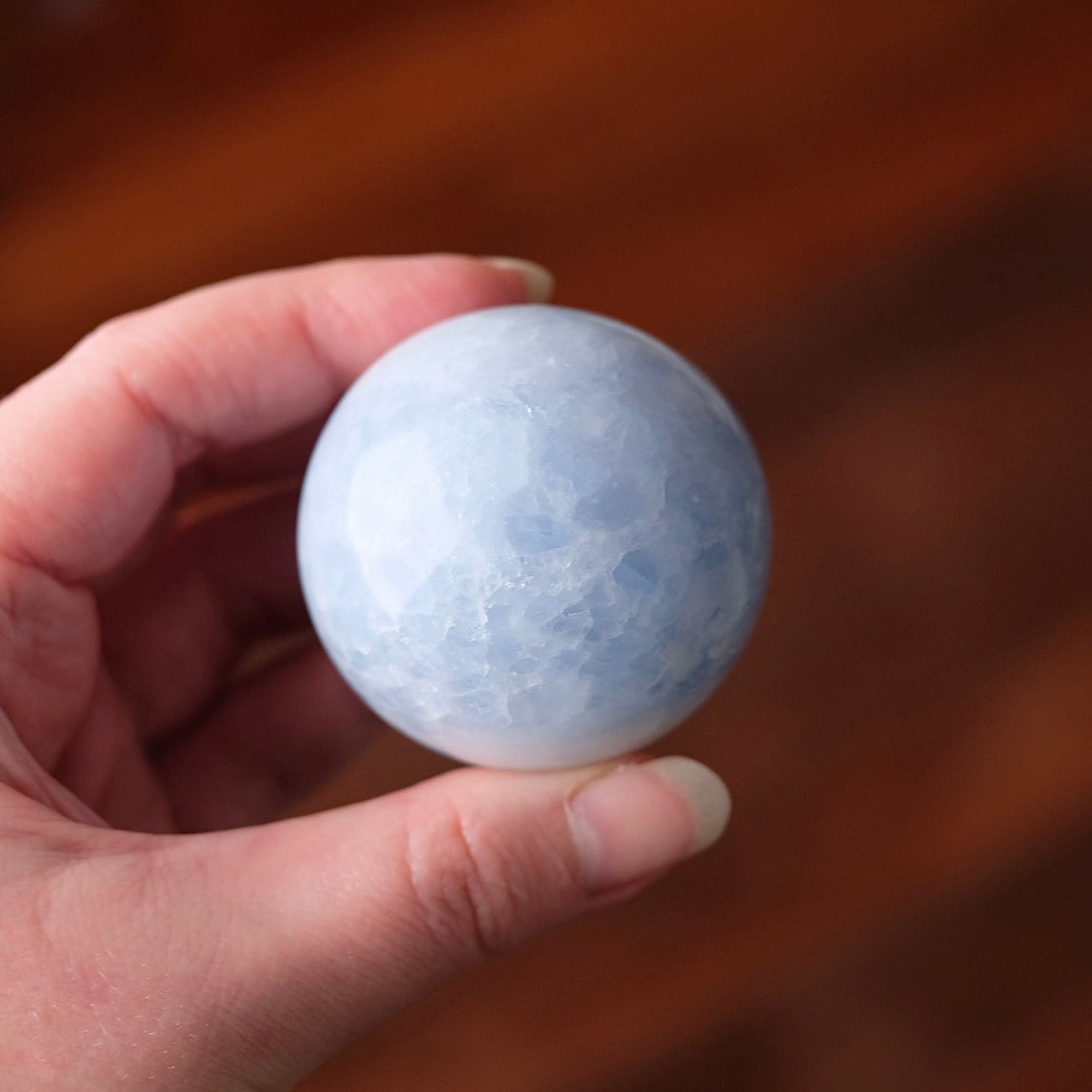 Blue Calcite Sphere | Calcite Crystal Sphere