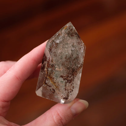 Garden Quartz Point | Lodolite Quartz | Dream Quartz Crystal Tower