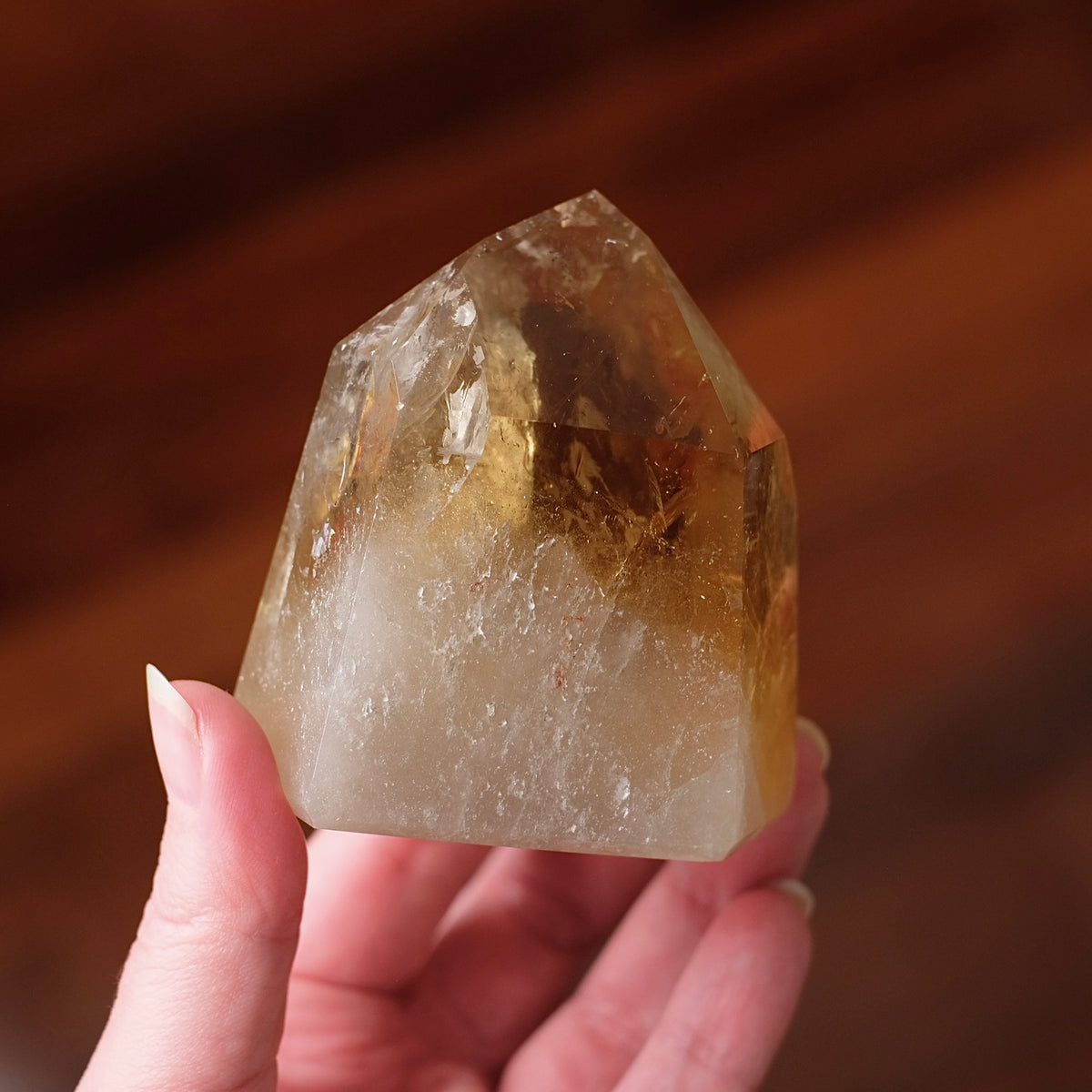 Natural Brazilian Citrine Tower | Honey Citrine Crystal Point