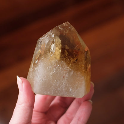 Natural Brazilian Citrine Tower | Honey Citrine Crystal Point