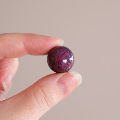 Natural Ruby Sphere | Ruby Zoisite Crystal Sphere