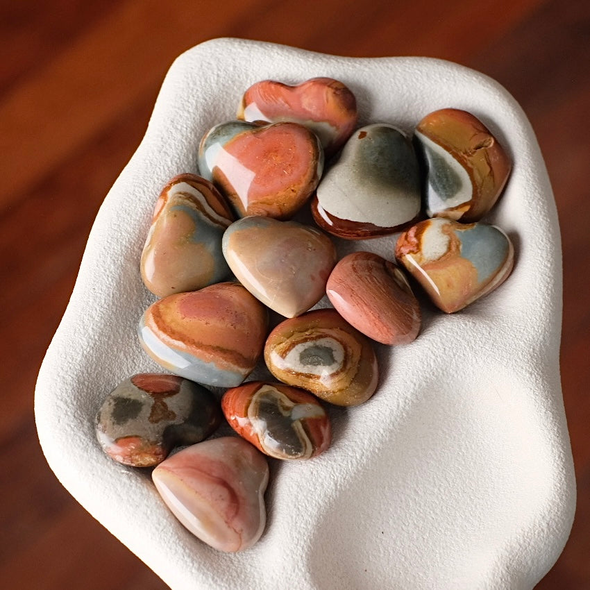 You Choose! Polychrome Jasper Hearts | Jasper Crystal Heart