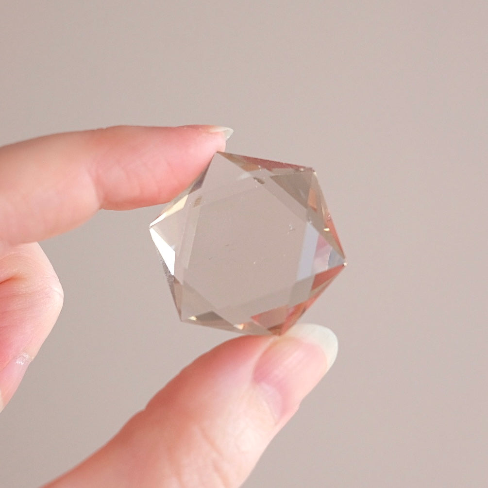 Smokey Quartz Hexagon | Crystal Jewel | Star of David