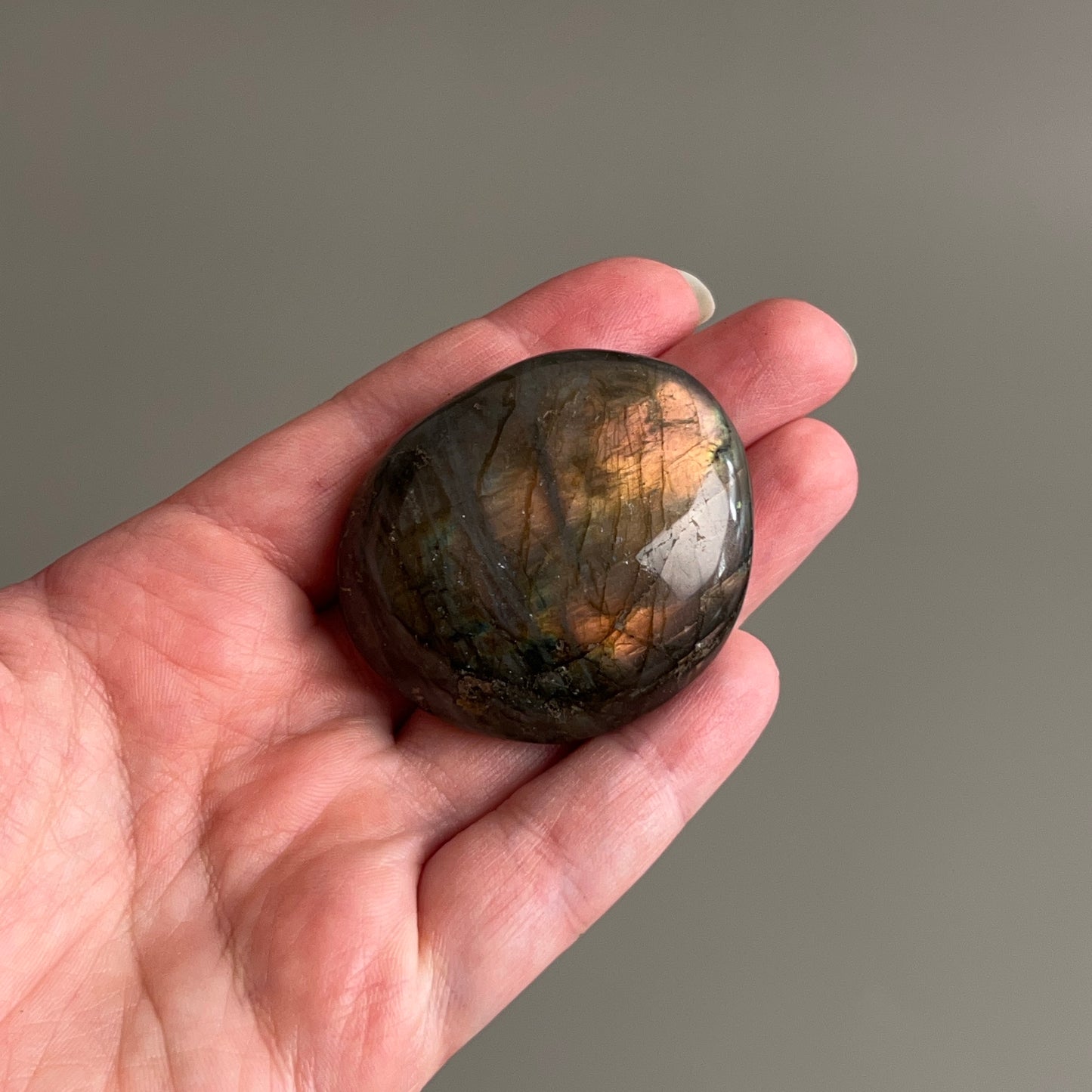 Labradorite Palm | Orange Labradorite Crystal Palm