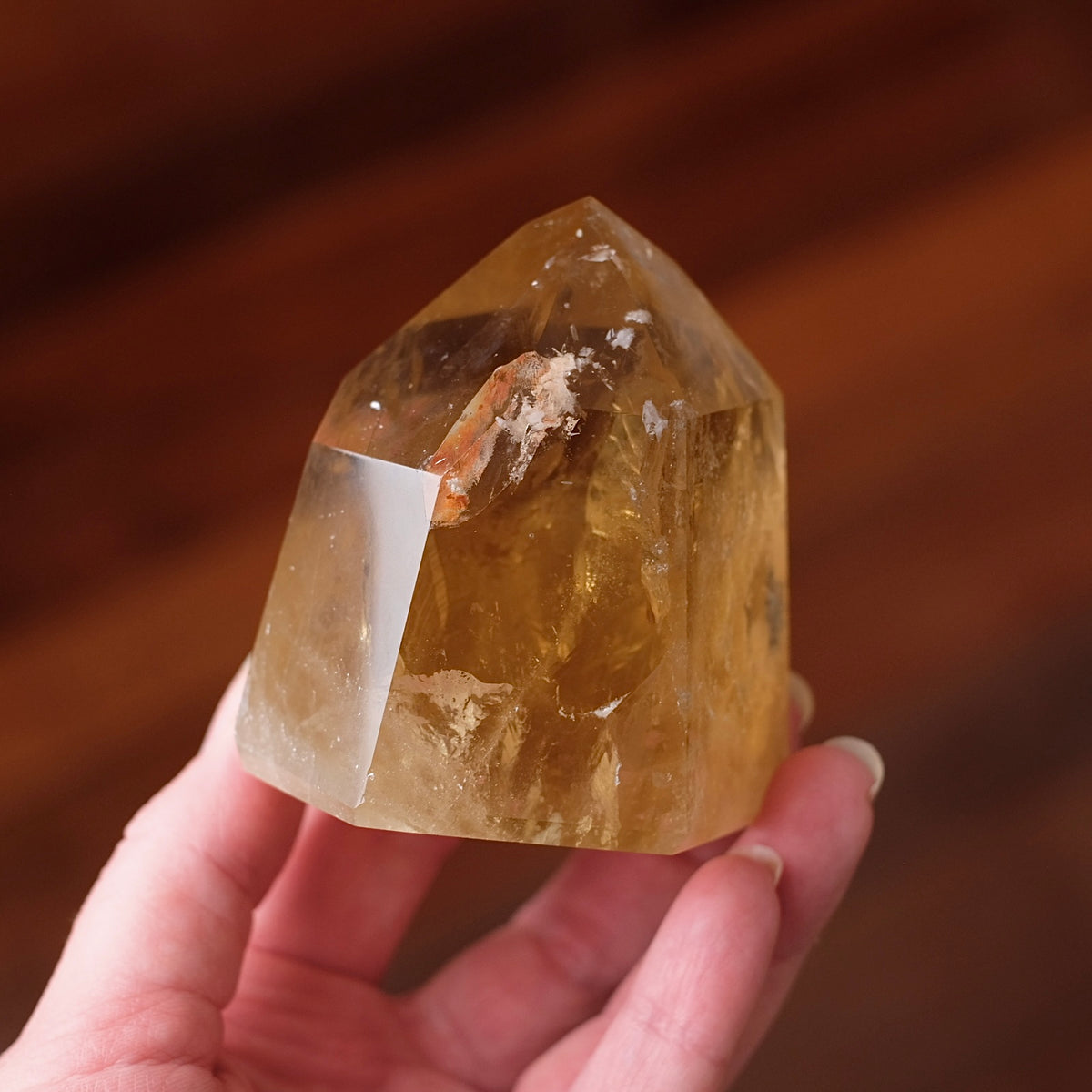 Natural Brazilian Citrine Tower | Honey Citrine Crystal Point