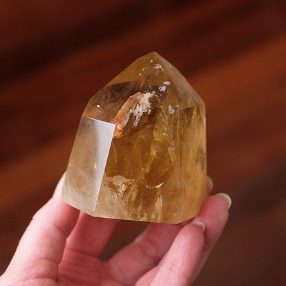 Natural Brazilian Citrine Tower | Honey Citrine Crystal Point