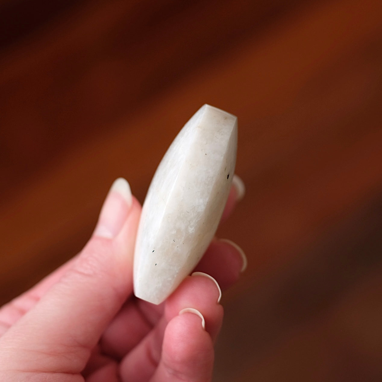 Flashy Moonstone Heart | Crystal Heart Carving