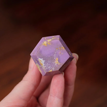 Set : Phosphosiderite & Bumblebee Jasper Prism Point | Crystal Diamond Display