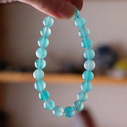 Gel Amazonite Bracelet | Amazonite Crystal Stretch Bracelet