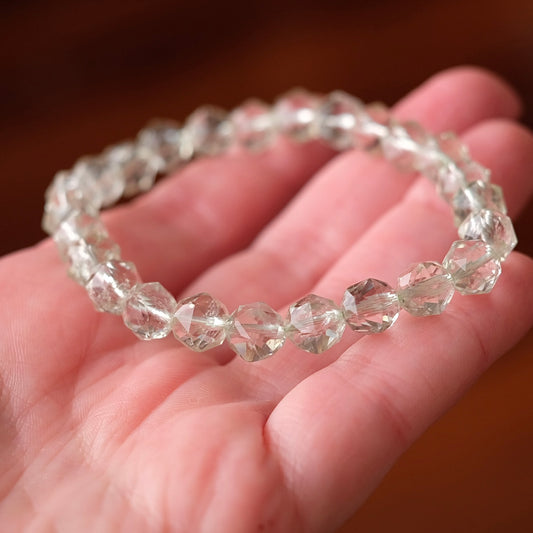 Prasiolite Bracelet | Green Amethyst Crystal Bracelet