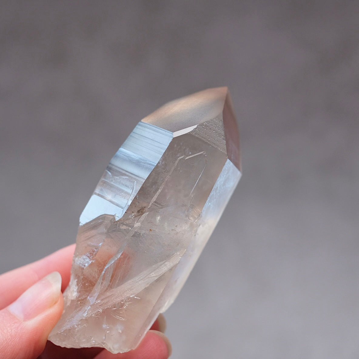 Smokey Lemurian Quartz Point | Lemurian Crystal Point With Keys