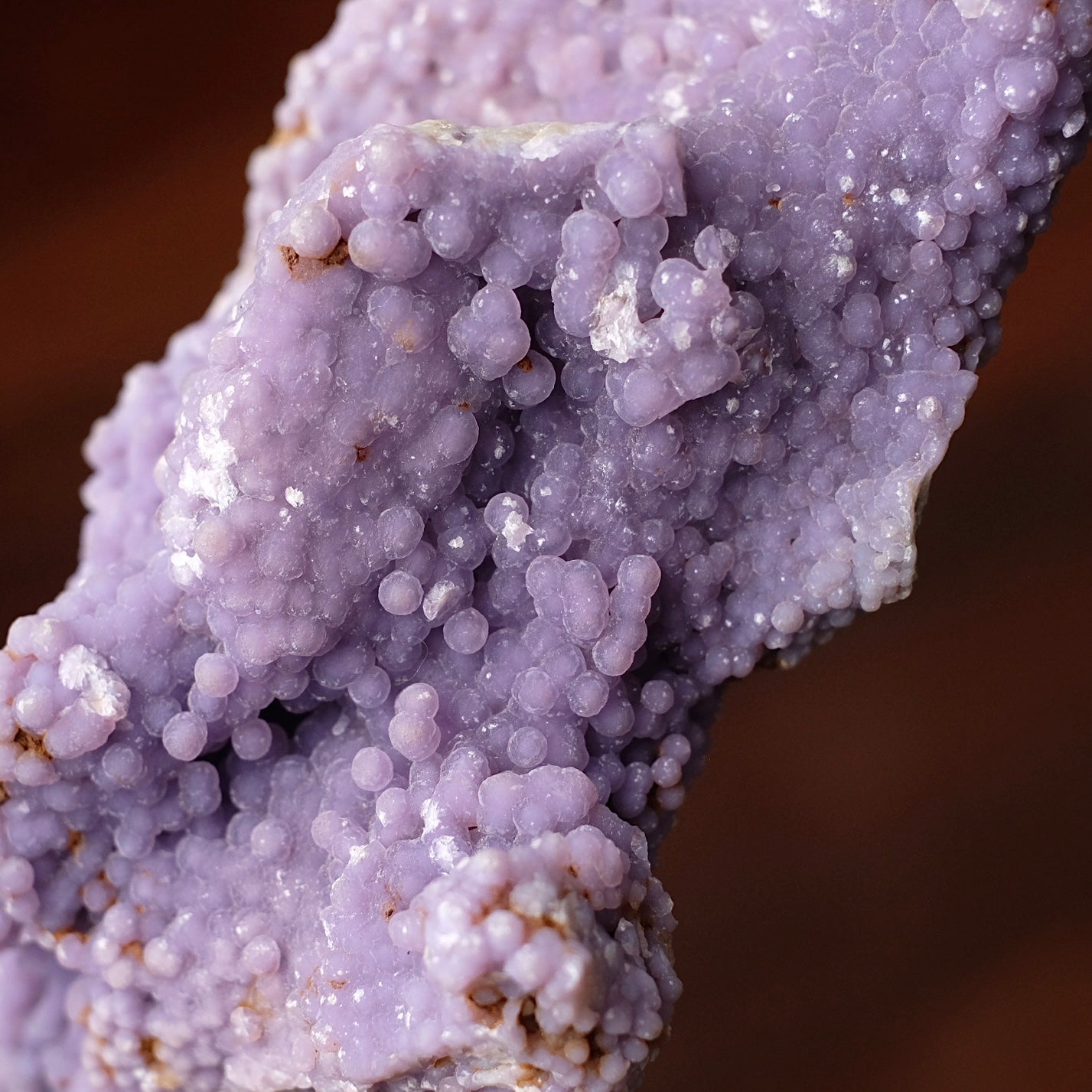 Druzy Grape Agate Crystal | Purple Botryoidal Chalcedony Crystal Specimen