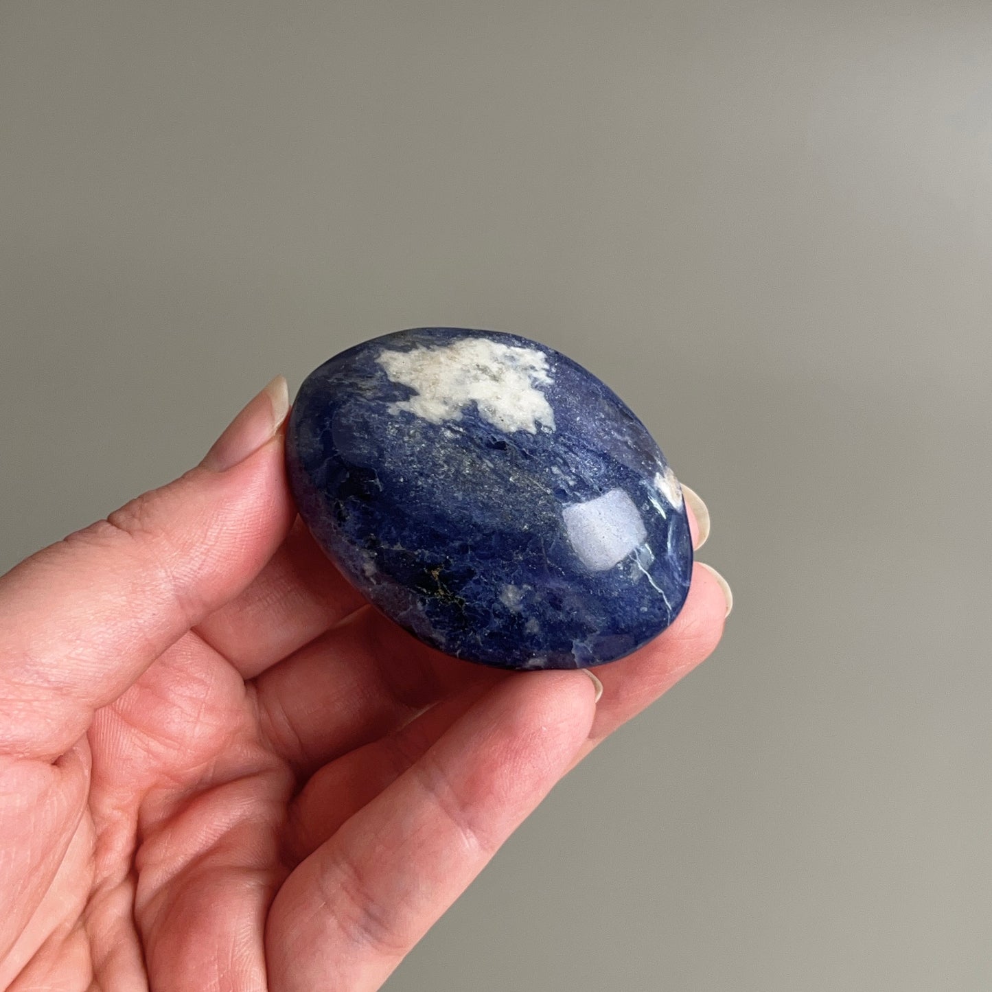 Sodalite Palm | Blue Sodalite Crystal Palm Stone