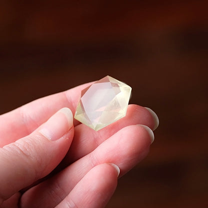 Lemon Citrine Hexagon | Crystal Jewel | Star of David