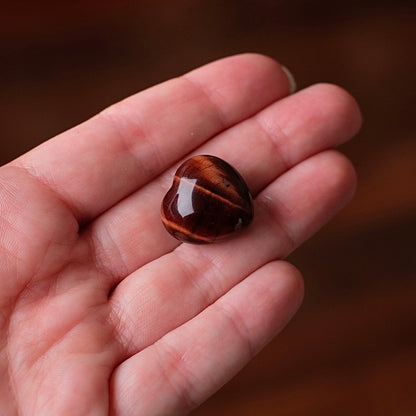 Red Tigers Eye Heart | Mini Tiger Eye Crystal Heart