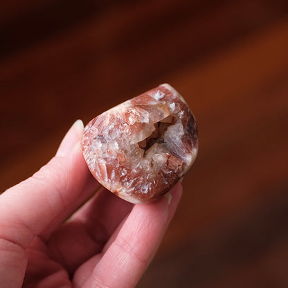 Raspberry Pink Amethyst Geode | Polished Pink Amethyst Crystal Specimen 3