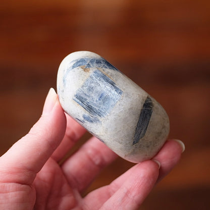 Kyanite in Quartz Freeform | Polished Blue Kyanite
