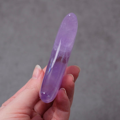 Amethyst Moon & Stand | Carved Crystal Moon Display Set