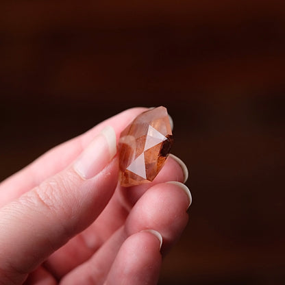 Fire Quartz Hexagon | Crystal Jewel | Star of David