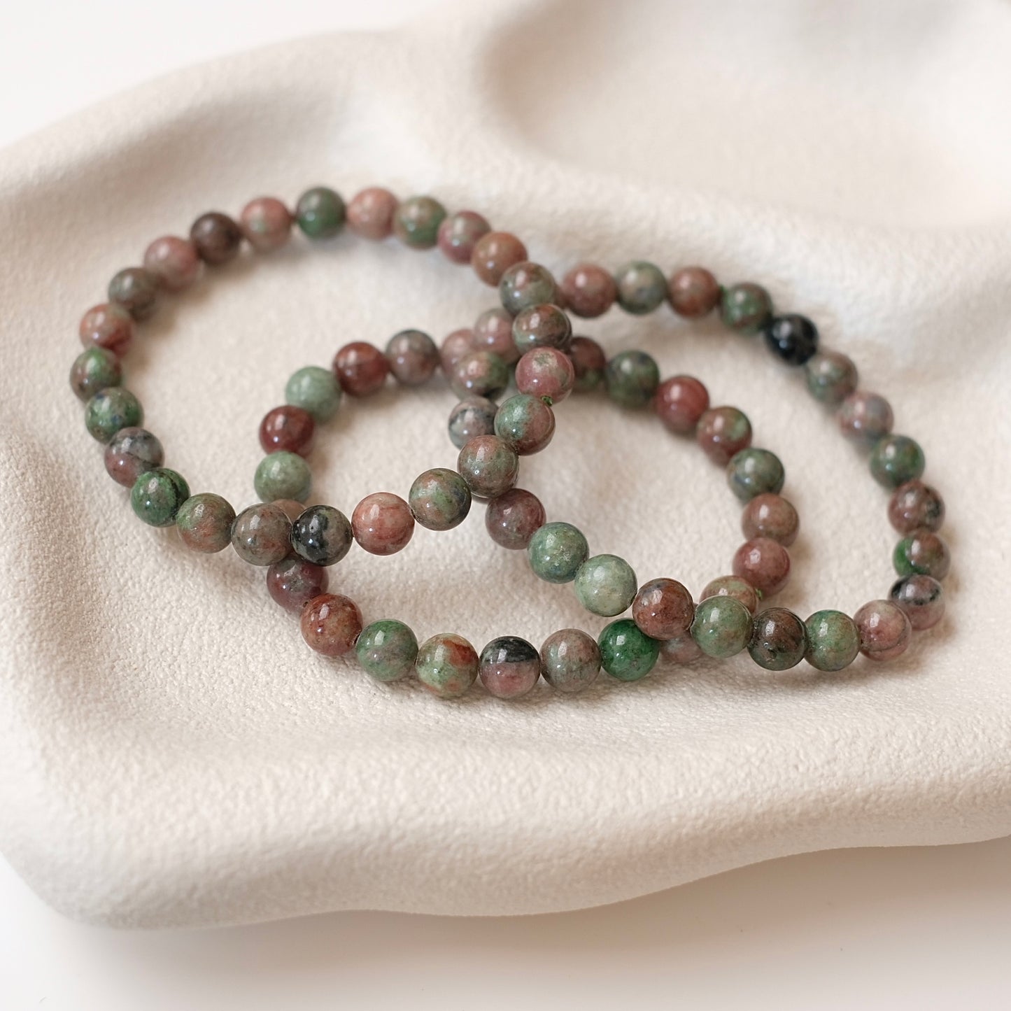Eclogite Bracelet | Eclogite Garnet Crystal Bracelet