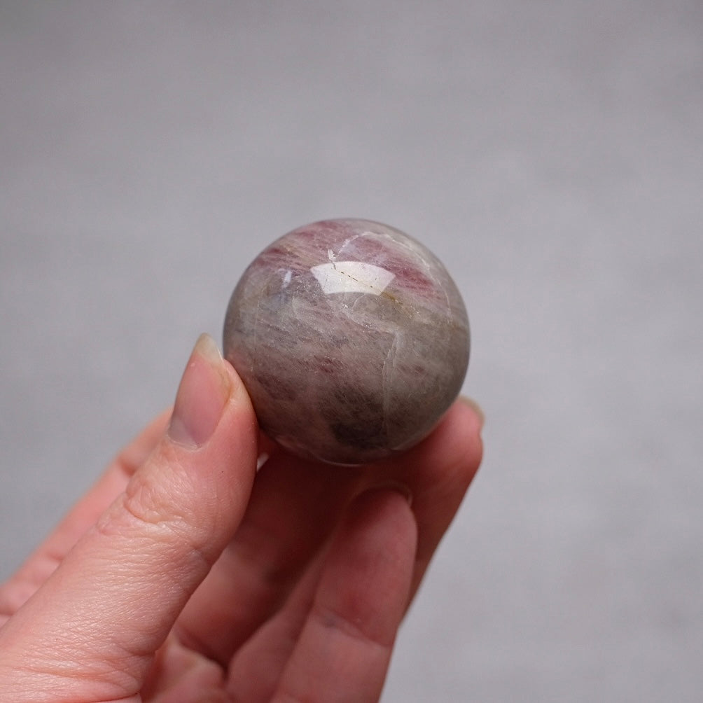 Purple Rose Quartz Sphere | Lavender Rose Quartz Crystal Sphere