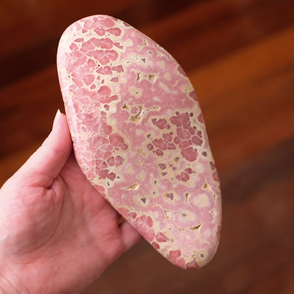 Rhodochrosite Freeform | Polished Rhodochrosite Crystal E