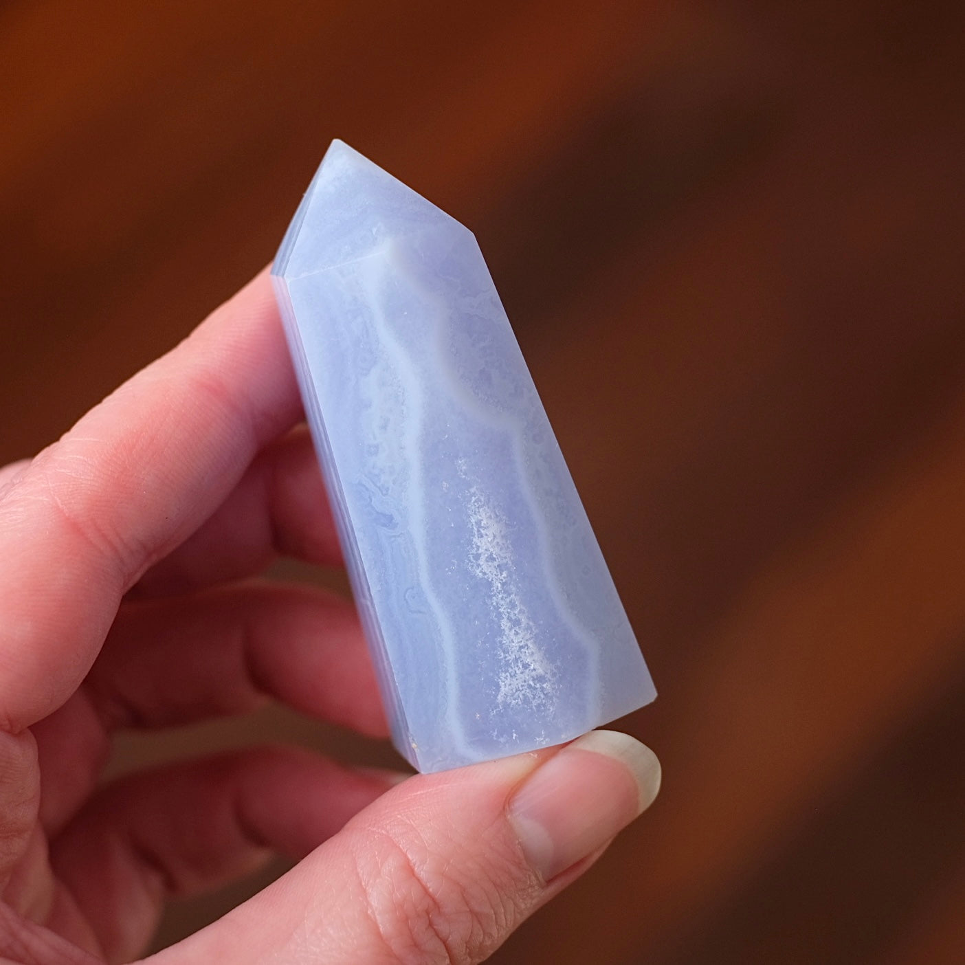 Blue Lace Agate Point | Blue Lace Agate Crystal Tower