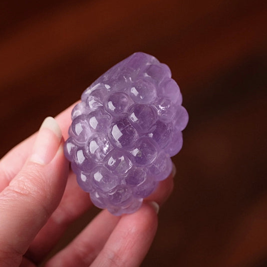 Gemmy Amethyst Grape Cluster Carving | Amethyst Crystal Carving