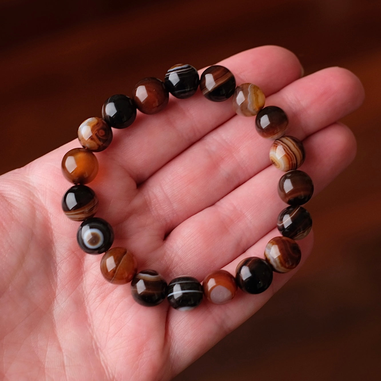 Sardonyx Bracelet | Crystal Stretch Bracelet