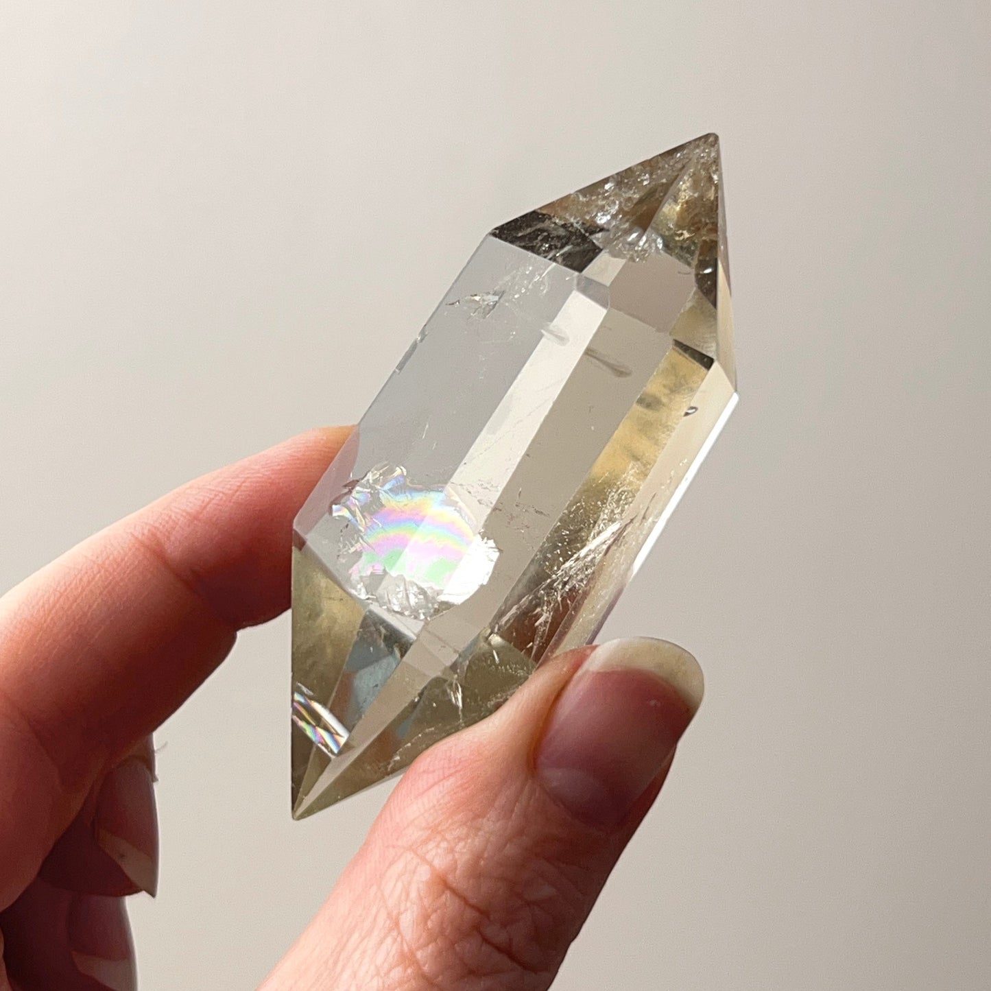 Smokey Citrine DT Point | Double Terminated Crystal Point