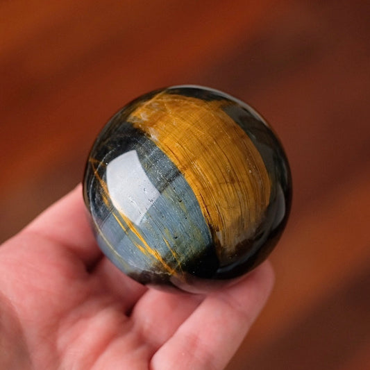 Blue Tiger Eye Sphere | Hawks Eye Crystal Sphere